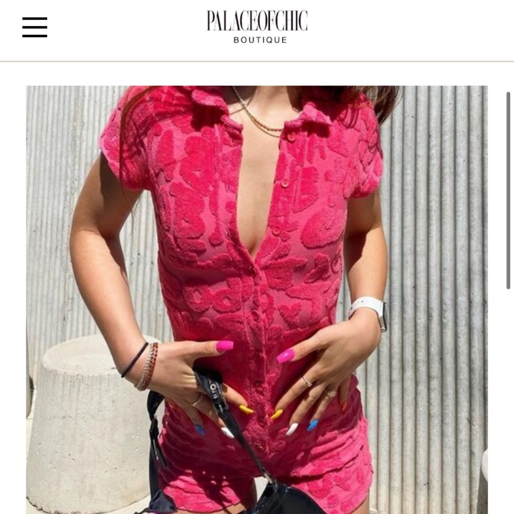 Pink Y2K jumpsuit never worn